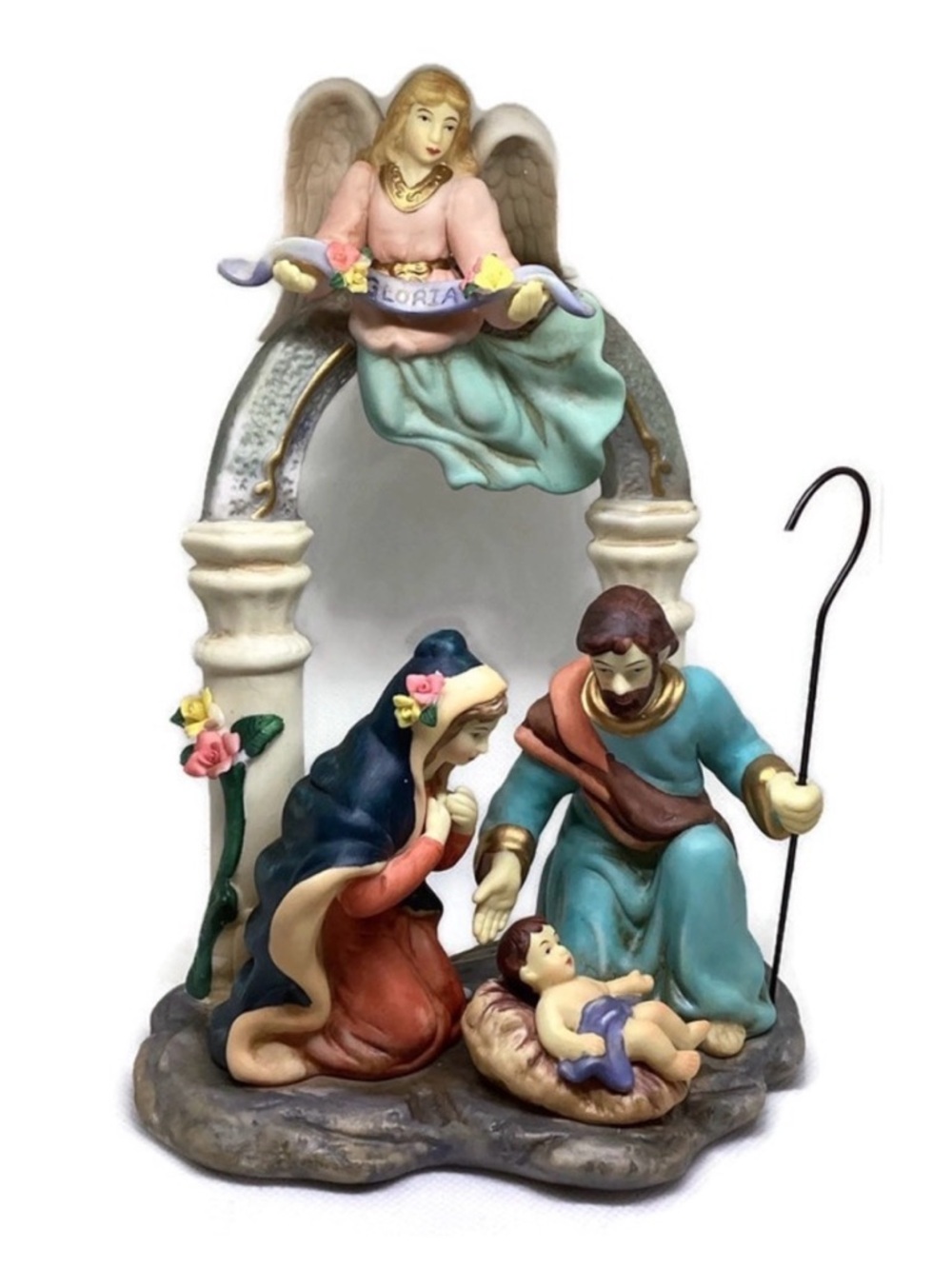 Vintage Porcelain Christmas Nativity Scene Figurine